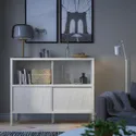 IKEA KALKNÄS КАЛЬКНЕС, шафа з розсувними дверцятами, білий, 121x43x98 см 904.962.61 фото thumb №2