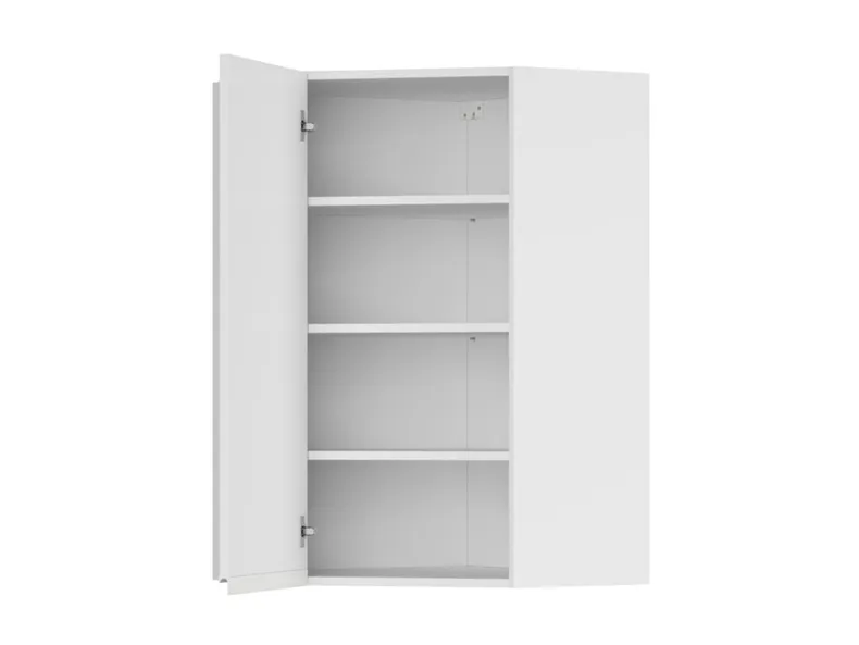BRW Угловой верхний кухонный шкаф Sole 60 см левый белый глянец, альпийский белый/глянцевый белый FH_GNWU_60/95_L-BAL/BIP фото №3