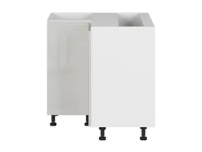 BRW Угловой кухонный шкаф Sole 80 см светло-серый, альпийский белый/светло-серый глянец FH_DNW_90/82_P/L-BAL/XRAL7047 фото