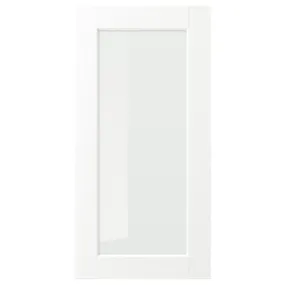 IKEA ENKÖPING ЕНКЕПІНГ, скляні дверцята, імітація білого дерева, 40x80 см 205.057.92 фото