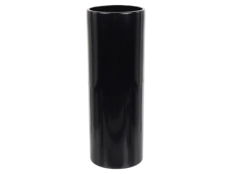 BRW Керамическая цилиндрическая ваза черного цвета 091701 фото №1