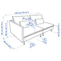 IKEA SÖDERHAMN СЕДЕРХАМН, 3-місний диван, з відкритим торцем / сірий Tonerud 194.521.10 фото thumb №7