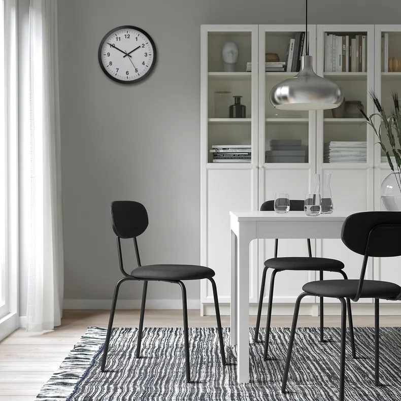 IKEA ÖSTANÖ ЭСТАНЁ, стул, Реммарн черный / темно-серый 205.453.59 фото №4