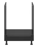 BRW Шкаф для кухонного духового шкафа Sole L6 60 см черный матовый, черный/черный матовый FM_DP_60/82_K-CA/CAM фото thumb №1