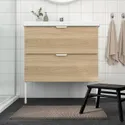 IKEA TOFTBO ТОФТБО, килимок для ванної кімнати, темно-бежевий, 50x80 см 104.675.83 фото thumb №2