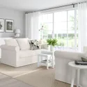 IKEA GRÖNLID ГРЕНЛІД, 2-місний диван, ІНСЕРОС білий 994.071.52 фото thumb №2