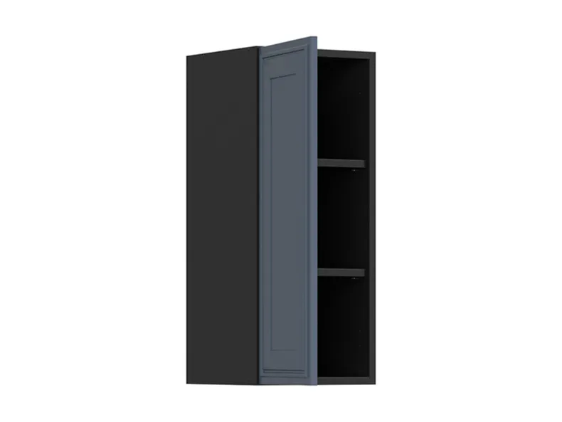 BRW Верхний кухонный шкаф Верди 30 см левый мистик матовый, черный/матовый FL_G_30/72_L-CA/MIM фото №3