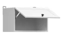 BRW Верхний кухонный шкаф Junona Line 50 см наклонный белый, белый GO/50/30-BI/BI фото thumb №3