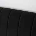 Ліжко двоспальне оксамитове MEBEL ELITE MARCELO Velvet, 160x200 см, чорний фото thumb №5