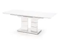Обідній стіл розкладний HALMAR LORD 160-200x90 см, білий фото thumb №4