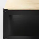 IKEA BROR БРУР, стол рабочий, черная / сосновая фанера, 110x55 см 303.332.86 фото thumb №6