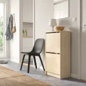 IKEA BISSA БІССА, шафа для взуття з 2 відділеннями, під дуб, 49x28x93 см 705.302.18 фото thumb №2