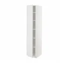 IKEA METOD МЕТОД, высокий шкаф с полками, белый / Стенсунд белый, 40x60x200 см 694.631.68 фото thumb №1