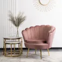 Крісло м'яке оксамитове MEBEL ELITE ANGEL Velvet, рожевий фото thumb №2
