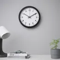 IKEA TJALLA ТЙАЛЛА, настінний годинник, низька напруга / чорний, 28 см 405.408.84 фото thumb №2