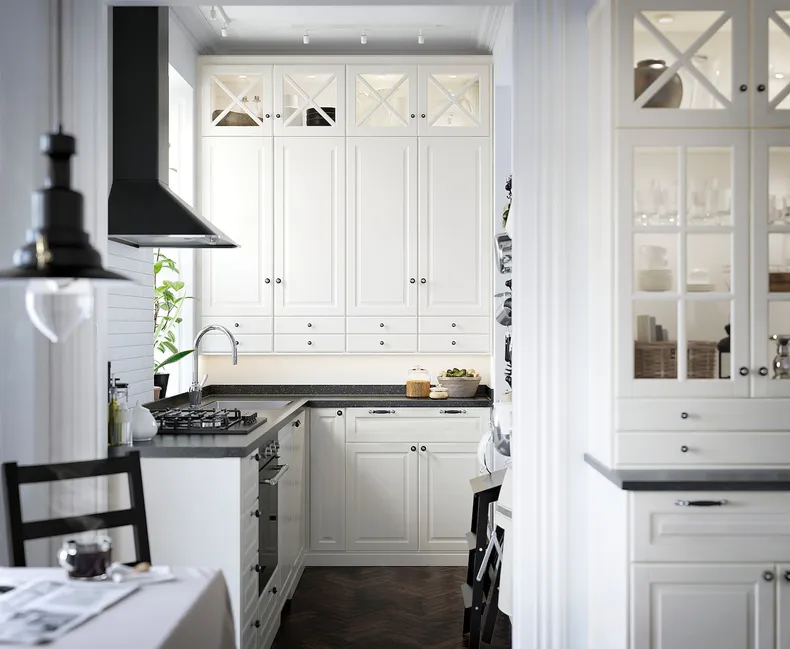 IKEA BODBYN БУДБІН, фронтальна панель посудомийної маш, кремово-білий, 45x80 см 802.915.52 фото №3