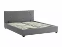 Ліжко полуторне SIGNAL Columbia Velvet 140x200 см, сірий фото thumb №1