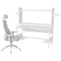 IKEA FREDDE ФРЕДДЕ / MATCHSPEL МАТЧСПЕЛ, геймерский стол и стул, белый / светло-серый 295.374.25 фото