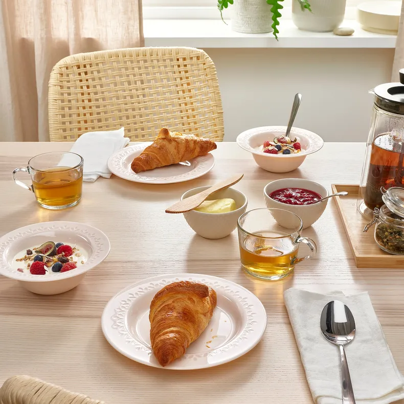 IKEA PARADISISK ПАРАДИСИСК, тарелка десертная, крем, 20 см 004.834.61 фото №3