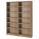 IKEA BILLY БІЛЛІ, комбінація з книжковою шафою, під дуб, 160x28x202 см 595.818.17 фото thumb №1