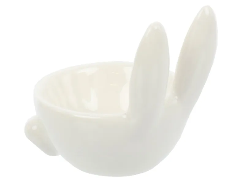 BRW Декоративна тарілка пасхальна BRW Кролик, кераміка, білий 092486 фото №3