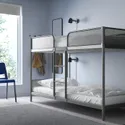 IKEA TUFFING ТУФФІНГ, каркас 2-ярусного ліжка, темно-сірий, 90x200 см 002.392.33 фото thumb №3