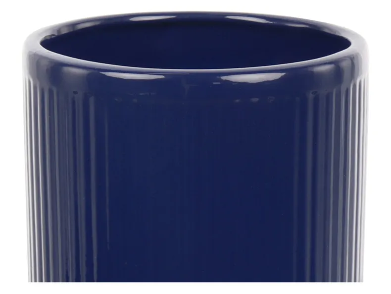 BRW керамічна ваза-циліндр синя 091704 фото №2