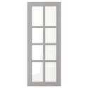 IKEA BODBYN БУДБИН, стеклянная дверь, серый, 40x100 см 204.850.39 фото thumb №1