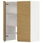IKEA METOD МЕТОД, навесной шкаф д / вытяжки / полка / дверь, белый / Воксторп имит. дуб, 60x80 см 295.380.62 фото