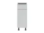 BRW Тумба для кухні Top Line 30 см права з шухлядою світло-сіра матова, гренола сірий/світло-сірий матовий TV_D1S_30/82_P/SMB-SZG/BRW0014 фото