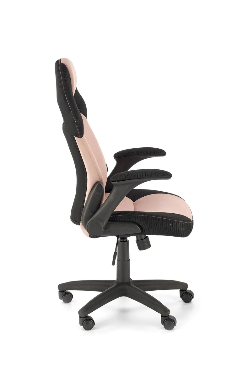 Кресло компьютерное, офисное BLOOM розовое / черное фото №2