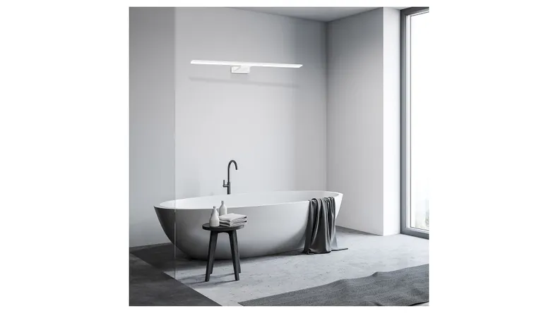 BRW Сяйво світлодіодний металевий настінний світильник для ванної кімнати білий 086745 фото №6
