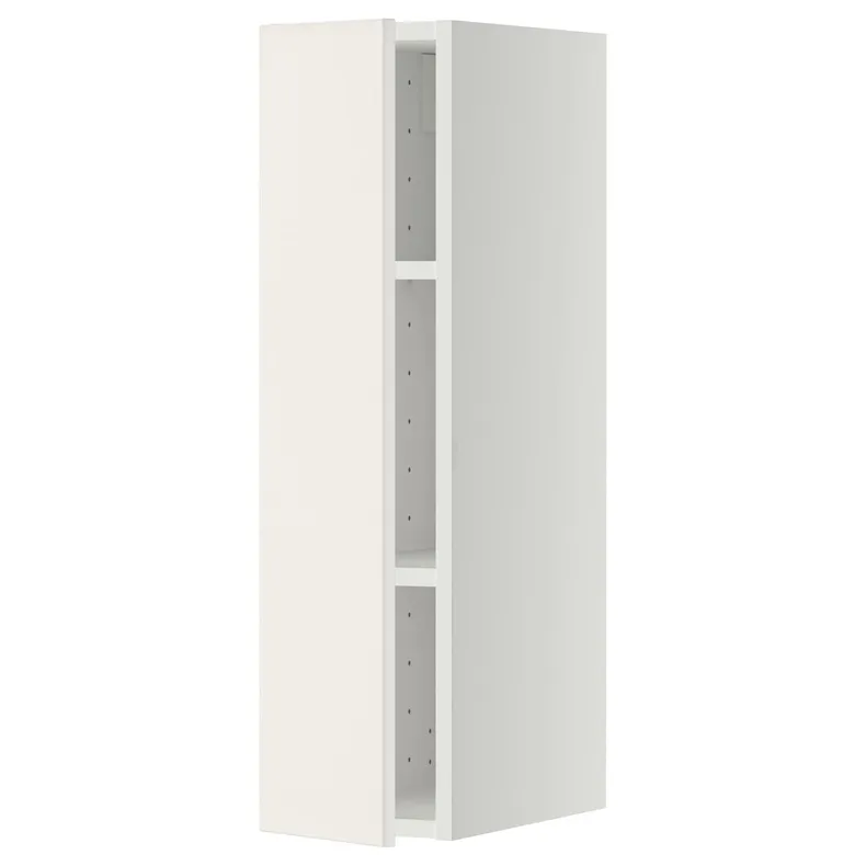 IKEA METOD МЕТОД, навесной шкаф с полками, белый / белый, 20x80 см 394.576.11 фото №1