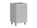 BRW Top Line кухонный базовый шкаф 50 см левый с ящиком серый глянцевый, серый гранола/серый глянец TV_D1S_50/82_L/SMB-SZG/SP фото thumb №2