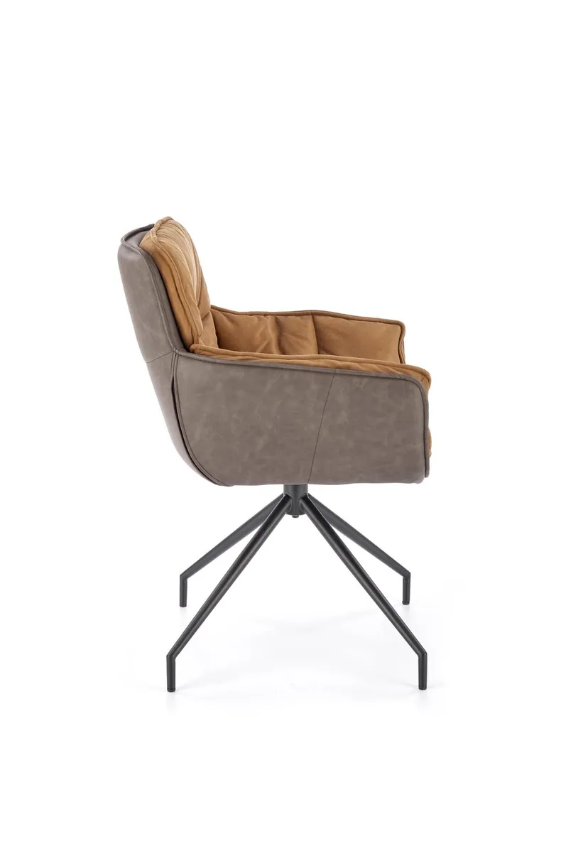 Кухонный стул HALMAR K523 коричневый/темно-коричневый фото №5