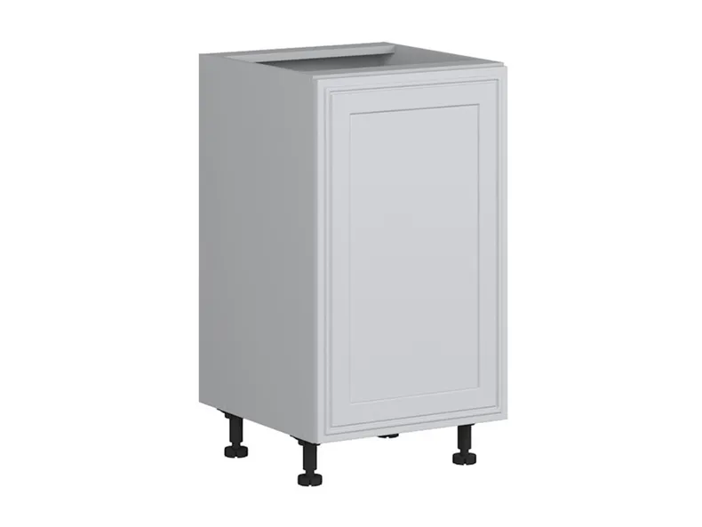 BRW Кухонный цокольный шкаф Verdi 45 см правый светло-серый матовый, греноловый серый/светло-серый матовый FL_D_45/82_P-SZG/JSZM фото №2