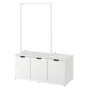 IKEA NORDLI НОРДЛИ, комод с 3 ящиками, белый, 120x169 см 392.951.38 фото thumb №1