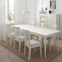 IKEA INGATORP ИНГАТОРП / INGOLF ИНГОЛЬФ, стол и 6 стульев, белый / белый, 155 / 215 см 192.968.84 фото thumb №2