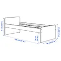 IKEA SLÄKT СЛЭКТ, каркас кровати с реечным дном, белый, 90x200 см 792.277.55 фото thumb №4