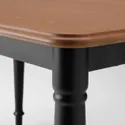 IKEA DANDERYD ДАНДЕРЮД / DANDERYD ДАНДЕРЮД, стіл+4 стільці, сосна чорна / Vissle чорна, 130x80 см 794.839.48 фото thumb №4