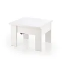Журнальный столик-трансформер HALMAR SERAFIN 80-160x80 см белый фото thumb №1