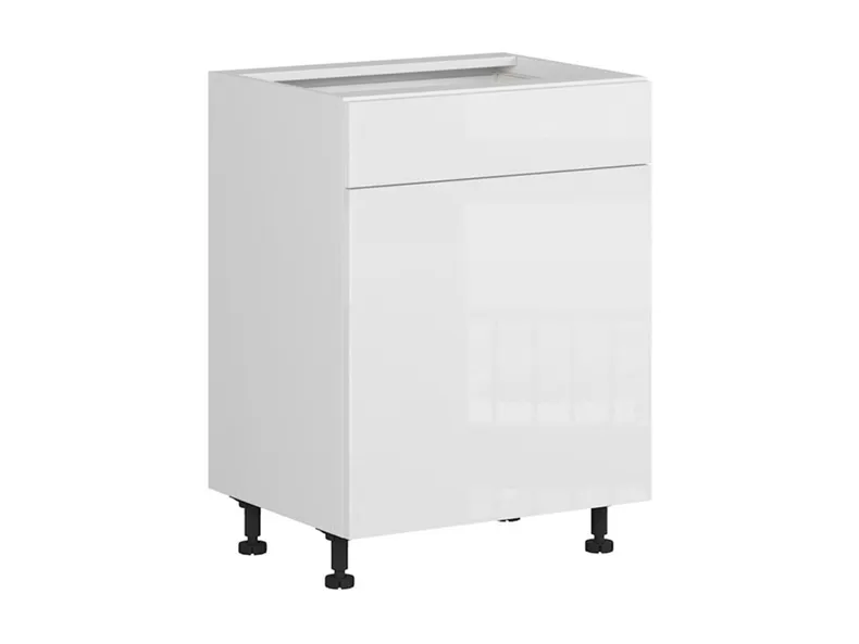 BRW Кухонный цоколь Tapo Specjal 60 см левый с ящиком белый экрю, альпийский белый/экрю белый FK_D1S_60/82_L/SMB-BAL/BIEC фото №2