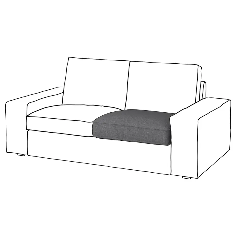 IKEA KIVIK КИВИК, подушка сиденья 2-местного дивана, запасная часть 304.980.17 фото №1