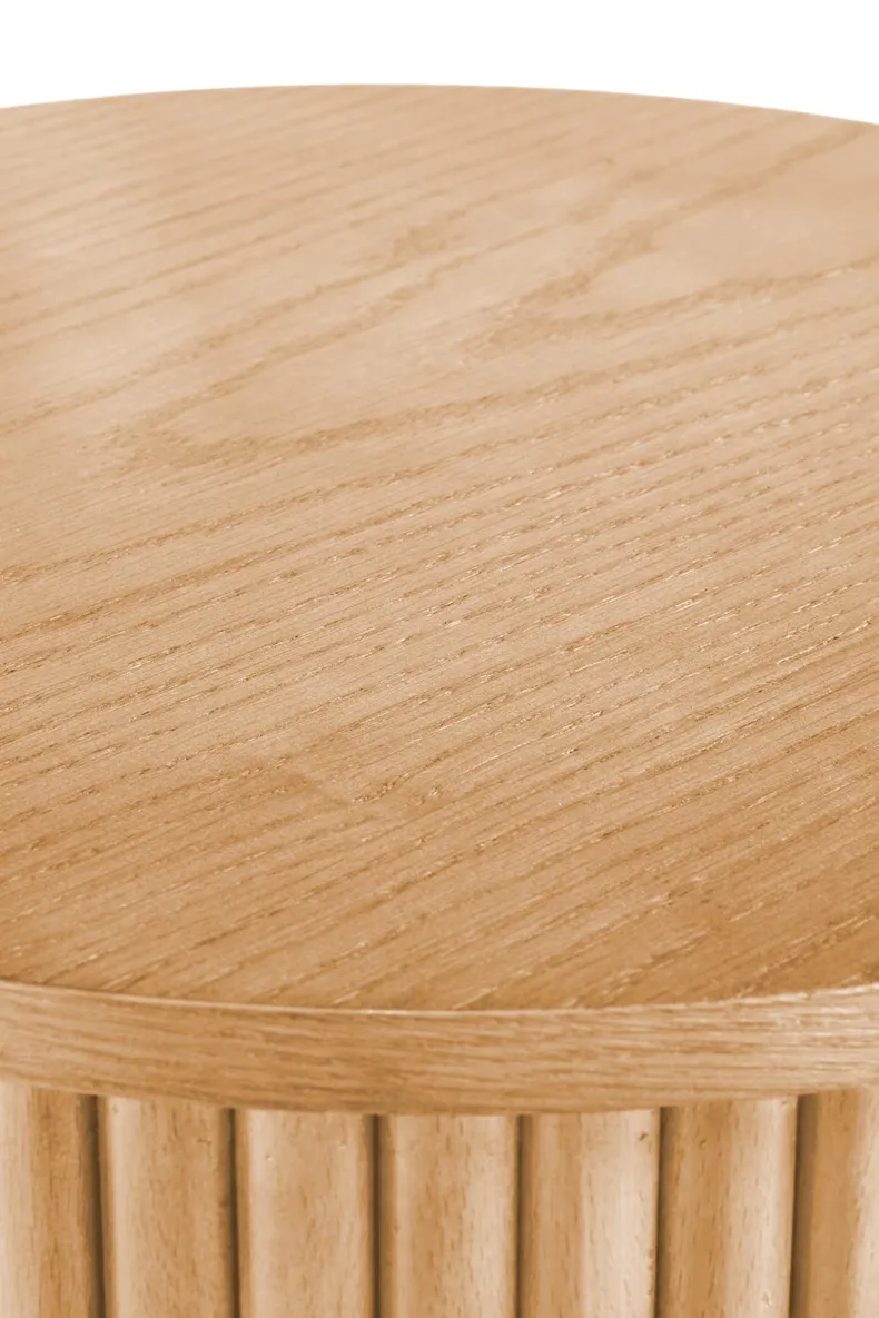 Журнальный столик деревянный круглый HALMAR WOODY S, 40x40 см, натуральный фото №5