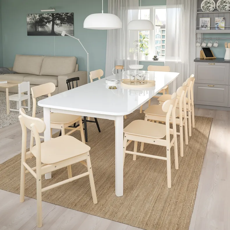 IKEA STRANDTORP СТРАНДТОРП, раздвижной стол, белый, 150 / 205 / 260x95 см 404.872.78 фото №2