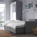 IKEA BRISSUND БРИССУНД, 3-местный диван-кровать с козеткой, Хакебо темно-серый 605.808.69 фото thumb №5