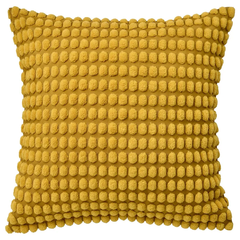 IKEA SVARTPOPPEL СВАРТПОППЕЛ, чохол на подушку, жовтий, 50x50 см 305.430.10 фото №1