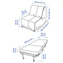 IKEA LYCKSELE MURBO ЛЮККСЕЛЕ МУРБУ, крісло-ліжко, Книза світло-сірий 093.869.79 фото thumb №7