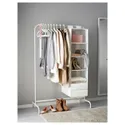 IKEA MULIG МУЛІГ, штанга для одягу, білий, 99x152 см 601.794.34 фото thumb №3