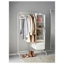 IKEA MULIG МУЛИГ, напольная вешалка, белый, 99x152 см 601.794.34 фото thumb №3